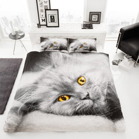 GC GAVENO CAVAILIA 3D Wild Cat Duvet Cover Bedding Set Double 3PC With Matching Pillowcases