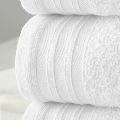 GC GAVENO CAVAILIA 4 Pack Wilsford Supreme Bath Sheet White Highly Absorbent Egyptian Cotton Towel Set