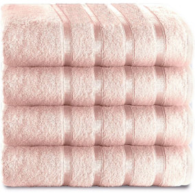 GC GAVENO CAVAILIA 4 Piece Kensington Bath Towel 70x120 Blush Pink 500 GSM Quick Dry & Water Absorbent Towel