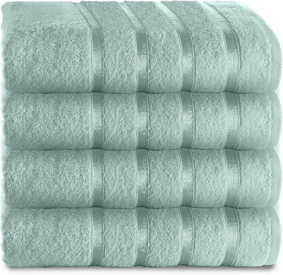GC GAVENO CAVAILIA 4 Piece Kensington Hand Towel 50x80 Duck Egg 500 GSM Quick Dry & Water Absorbent Towel Price Comparisons | Compare The Build