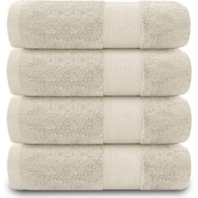 GC GAVENO CAVAILIA 4PK Miami Hand Towel 50X85 Cream Quick Drying & Super Absorbent 700 GSM Hand Towel Set