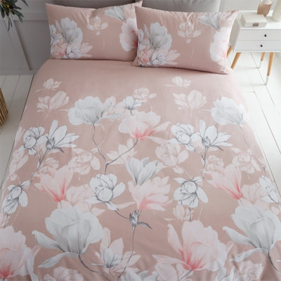 GC GAVENO CAVAILIA Blossom heaven duvet cover bedding set blush pink single 2PC with reversible flowers printed quilt bedding set.