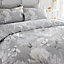GC GAVENO CAVAILIA Blossom heaven duvet cover bedding set grey single 2PC with reversible flowers printed quilt bedding set.