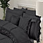 GC GAVENO CAVAILIA Castle Keep Duvet cover bedding set black single 2PC with embriodery pillowcase and quilt cover