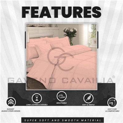 GC GAVENO CAVAILIA Castle Keep Duvet cover bedding set blush pink single 2PC with embriodery pillowcase and quilt cover