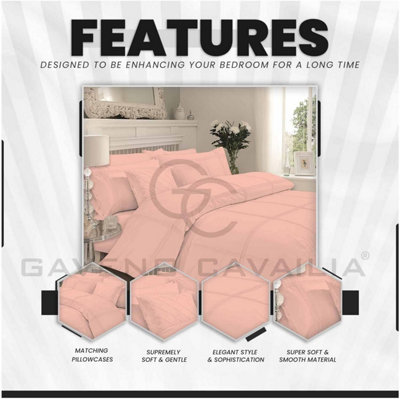 GC GAVENO CAVAILIA Castle Keep Duvet cover bedding set blush pink single 2PC with embriodery pillowcase and quilt cover