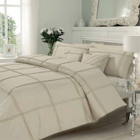 GC GAVENO CAVAILIA Castle Keep Duvet cover bedding set latte single 2PC with embriodery pillowcase and quilt cover