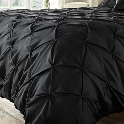 GC GAVENO CAVAILIA Dazzling Diamonds duvet cover bedding set black single 2PC with pintuck quilt cover