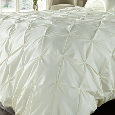 GC GAVENO CAVAILIA Dazzling Diamonds duvet cover bedding set cream king 3PC with pintuck quilt cover