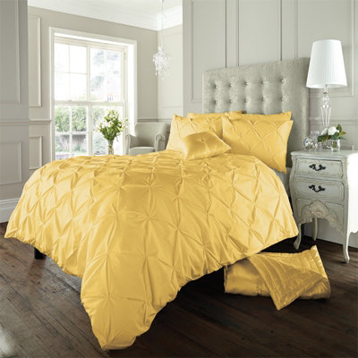 GC GAVENO CAVAILIA Dazzling Diamonds duvet cover bedding set ochre double 3PC with pintuck quilt cover