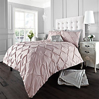 GC GAVENO CAVAILIA Dazzling Diamonds duvet cover bedding set pink single 2PC with pintuck quilt cover