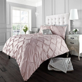 GC GAVENO CAVAILIA Dazzling Diamonds duvet cover bedding set pink super king 3PC with pintuck quilt cover