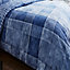 GC GAVENO CAVAILIA Denimium Blue Duvet Cover Bedding Set double Size 3PC with reversible printed Quilt Cover