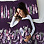 GC GAVENO CAVAILIA Downy Dreams duvet cover bedding set purple king 3PC with reversible geometric printed quilt cover