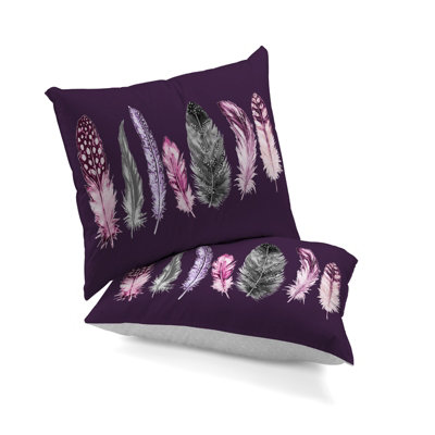 GC GAVENO CAVAILIA Downy Dreams duvet cover bedding set purple single 2PC with reversible geometric printed quilt cover