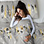 GC GAVENO CAVAILIA Downy Dreams duvet cover bedding set yellow double 3PC with reversible geometric printed quilt cover
