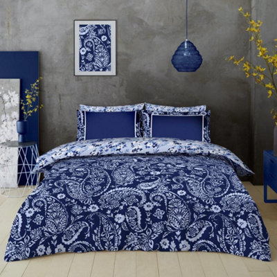 GC GAVENO CAVAILIA Exclusive Printed Sia Paisley Floral Single Duvet cover Bedding Set With Matching Pillowcase