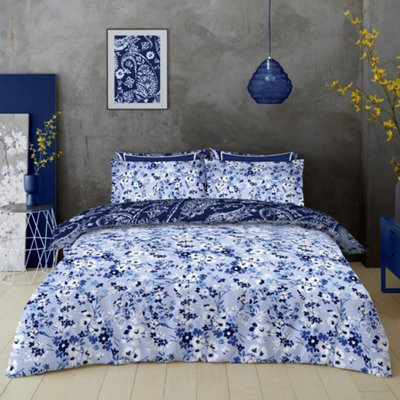 GC GAVENO CAVAILIA Exclusive Printed Sia Paisley Floral Single Duvet cover Bedding Set With Matching Pillowcase