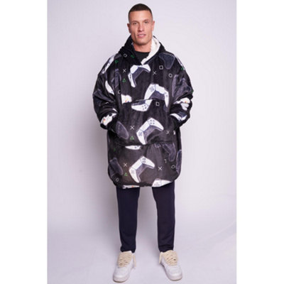 Oversized fluffy blanket hoodie hotsell