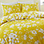 GC GAVENO CAVAILIA Floral world duvet cover bedding set yellow double 3PC with reversible flowers printed quilt cover