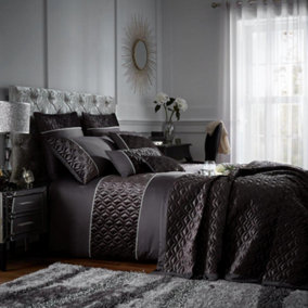 GC GAVENO CAVAILIA Gleaming Gemstone duvet cover bedding set black single 2PC with embriodery quilt cover