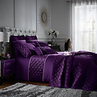 GC GAVENO CAVAILIA Gleaming Gemstone duvet cover bedding set purple single 2PC with embriodery quilt cover