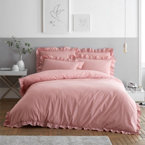 GC GAVENO CAVAILIA Graceful Cascades Duvet cover bedding set pink king 3PC with plain pillowcase and quilt cover