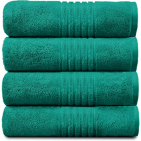 GC GAVENO CAVAILIA Hampton Royal 4 Pack Bath Sheet 80x140 Aqua Egyptian Cotton Premier Super absorbent Towel