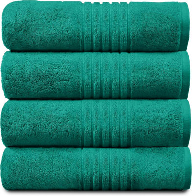 GC GAVENO CAVAILIA Hampton Royal 4 Pack Bath Towel 70x120 Aqua Egyptian Cotton Premier Super absorbent Towel