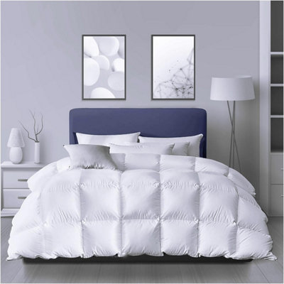 GC GAVENO CAVAILIA Hotel Quality Duck Feather & Down Quilt Super King Duvet 13.5 TOG Cosy Warm Breathable Anti-Dust Mite Bedding