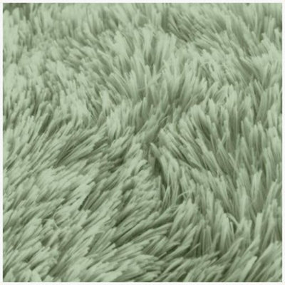 GC GAVENO CAVAILIA Hug & Snug Teddy Fleece Single Sage Green Duvet Cover With Matching Pillowcase Warm Soft & Cosy Bedding Set