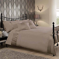 GC GAVENO CAVAILIA Luxe duvet cover bedding set oyster double 3PC with embriodery quilt cover