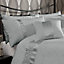 GC GAVENO CAVAILIA Luxe duvet cover bedding set silver single 2PC with embriodery quilt cover