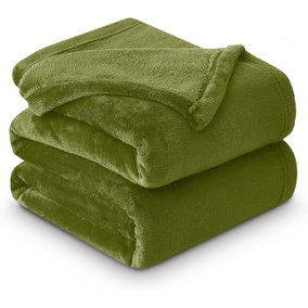 GC GAVENO CAVAILIA Luxury Faux Fur Throw 150x200 CM Fern Fleece Blanket for Double Bed & Sofa Bed