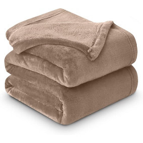 GC GAVENO CAVAILIA Luxury Faux Fur Throw 150x200 CM Mink Fleece Blanket for Double Bed & Sofa Bed