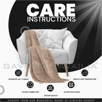 Gaveno Cavailia Kunstfell-Überwurf - Superweich, Kuschelig, Für Sofa & Bett, King Size 200x240 Cm, Mint