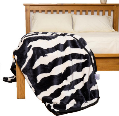 GC GAVENO CAVAILIA New Zebra Skin Throw 150X200 Mono Super Soft