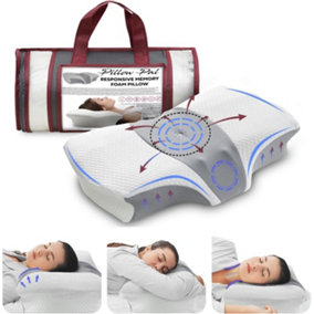 GC GAVENO CAVAILIA Orthopedic Pillow For Neck & Shoulder Pain Orthopaedic Memory Foam Pillow For Sleeping Neck Pain Pillow 60x43CM