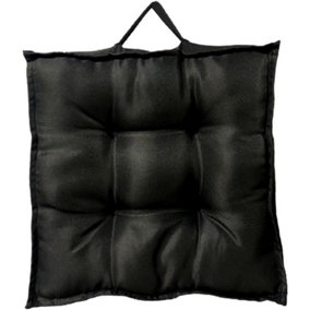GC GAVENO CAVAILIA Outdoor Waterproof Booster Seat Cushion Black 45 x 45 Cm Living Room,Garden Chair, Adjustable Chair Cushion