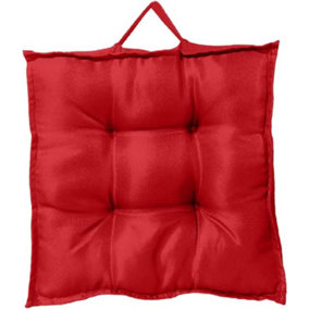 GC GAVENO CAVAILIA Outdoor Waterproof Booster Seat Cushion Deep Red 45 x 45 Cm Living Room,Garden Chair, Adjustable Chair Cushion