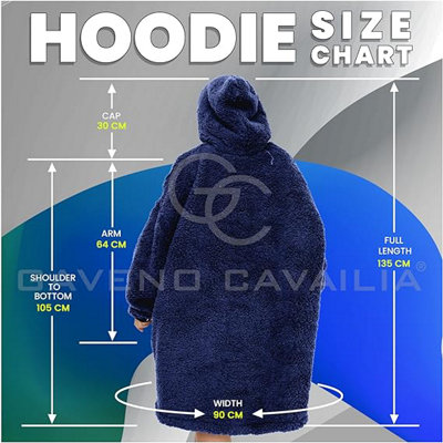 GC GAVENO CAVAILIA Accappatoio Unisex Stampato - Morbido In Poliestere, Con Tasca E Cintura, Taglia Unica, Lavabile