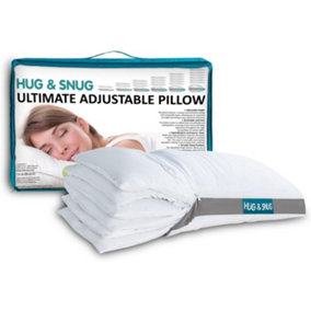 GC GAVENO CAVAILIA Pancake Pillow Microfiber Filled 6 Layers Pillows Height Adjustable Pillow Head Neck Support 40x60 Cm