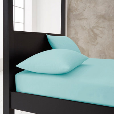 GC Gaveno Cavailia premium super soft Percale fitted sheet king sorbet blue