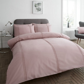 GC GAVENO CAVAILIA Relaxing Refuge Duvet cover bedding set blush pink double 3PC with embriodery quilt cover