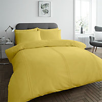 GC GAVENO CAVAILIA Relaxing Refuge Duvet cover bedding set ochre double 3PC with embriodery quilt cover