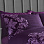 GC GAVENO CAVAILIA Royal damask duvet cover bedding set purple double 3PC with reversible damask printed quilt cover