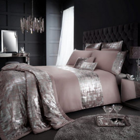 GC GAVENO CAVAILIA Shimmering Elegance Duvet cover bedding set champagne king 3PC with embriodery glitter quilt cover