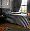 GC GAVENO CAVAILIA striped duvet cover bedding set grey single 2PC linen bedding set