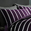 GC GAVENO CAVAILIA striped duvet cover bedding set purple double 3PC linen bedding set