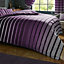 GC GAVENO CAVAILIA striped duvet cover bedding set purple king 3PC linen bedding set